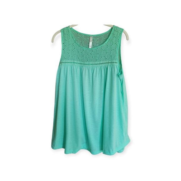 Mint Sleeveless Swing **Tank Top** Size Small by Forgotten Grace - Picture 2 of 7